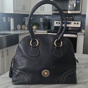 Dooney & Bourke VTG Domed Pebbled Leather Satchel